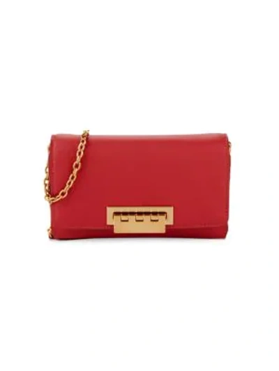 Zac Zac Posen Eartha Leather Chain Wallet In Natural