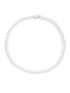 MAJORICA 8MM WHITE PEARL & STERLING SILVER NECKLACE,0400091919515