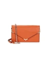 SAKS FIFTH AVENUE Pebbled Leather Envelope Crossbody Bag,0400010591235