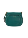 Marc Jacobs Mini Empire City Leather Messenger Bag In Sangria