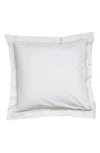 Sferra Grande Hotel Euro Sham In White/taupe