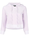 Juicy Couture Swarovski Personalisable Velour Hooded Pullover In Rosa
