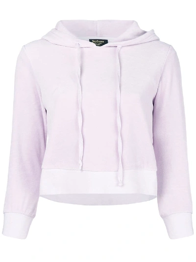 Juicy Couture Swarovski Personalisable Velour Hooded Pullover In Rosa