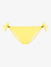 Heidi Klein Embellished Stretch-piquè Low-rise Bikini Briefs In Yellow