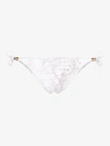 Heidi Klein Rope Snakeskin-print Bikini Bottom In White