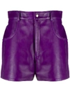 MANOKHI TAYLOR LEATHER SHORTS