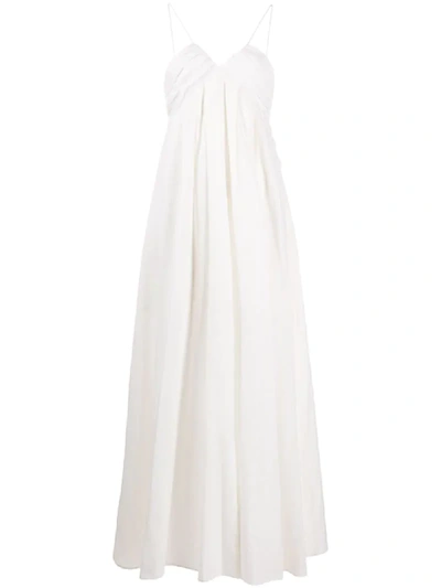 Masscob Travosa Flared Maxi Dress In White
