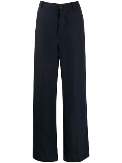 Rundholz Flared Style Trousers In Blue