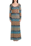 M MISSONI LUREX KNIT DRESS,11370033