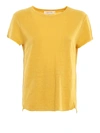 Frame Easy True Organic Linen T-shirt In Lime