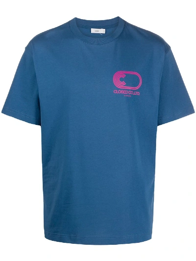 Closed Logo Print T-shirt In Blue