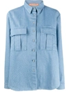 Andamane Cleo Loose Fit Shirt In Blue