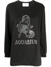 Alberta Ferretti Aquarius Crystal-embellished Sweatshirt In Black