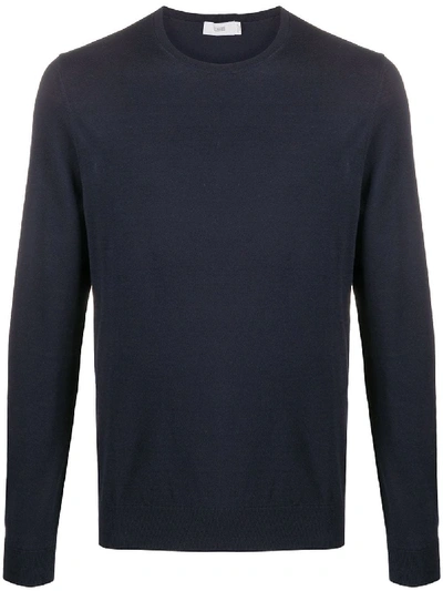 Closed Lightweight Jumper In Blue