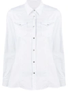 Dondup Long-sleeved Shirt In White