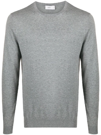 Closed Lightweight Jumper In Grey