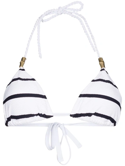 HEIDI KLEIN CORE STRIPE-PATTERN TRIANGLE BIKINI TOP
