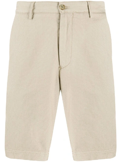 Hugo Boss Slice Slim Fit Shorts In Neutrals