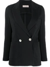 Circolo 1901 Double-breasted Blazer In Black