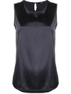 Peserico Relaxed Vest Top In Blue