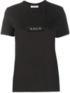 Amen Strass Logo Slim T-shirt In Black
