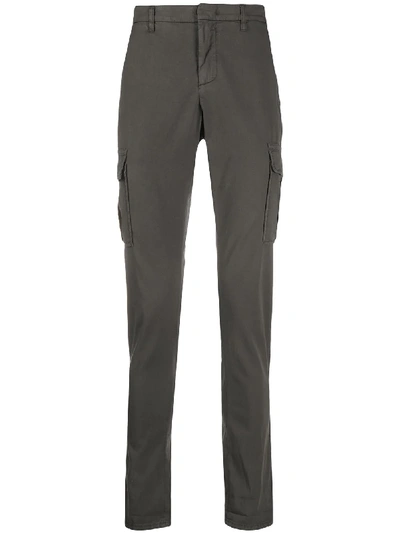 Dondup Slim-fit Cargo Trousers In Grey