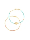 ANNI LU WAVE CHASER 18KT GOLD-PLATED BRACELET SET