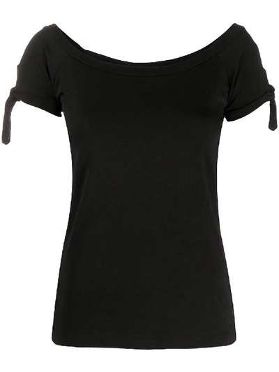Snobby Sheep Scoop-neck Fitted T-shirt In Black