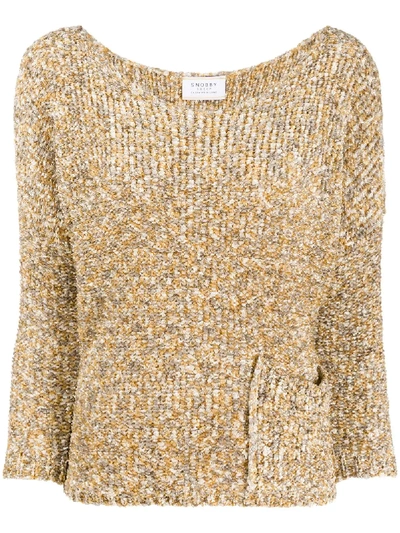 Snobby Sheep Pullover Mit Rundem Ausschnitt In Yellow