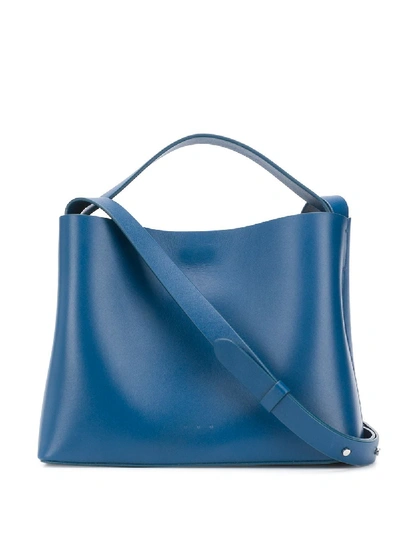 Aesther Ekme Mini Sac Magnetic Style Satchel Bag In Blue