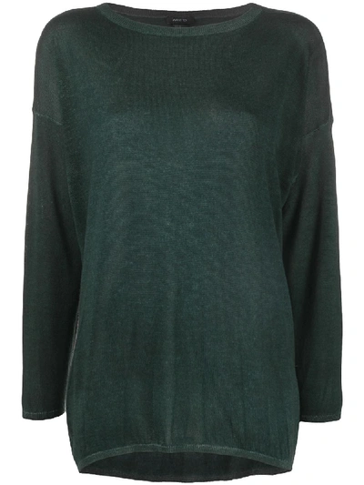 Avant Toi Dropped Shoulder Jumper In Green