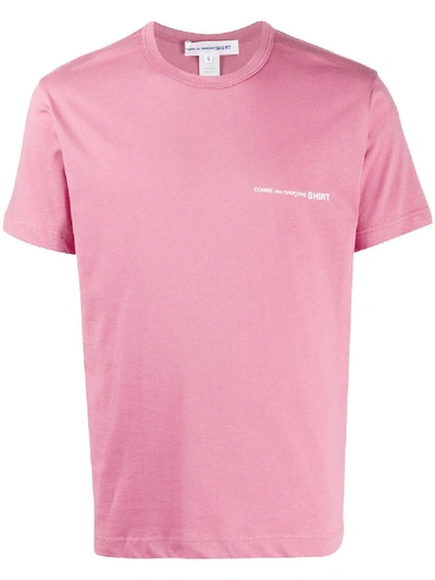 Comme Des Garçons Shirt Short Sleeve T-shirt In Pink