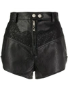 Ellery Lace Inserts Shorts In Black