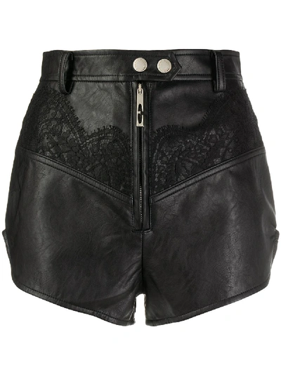 Ellery Lace Inserts Shorts In Black