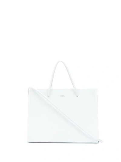 Medea Logo Stamp Tote Bag In White