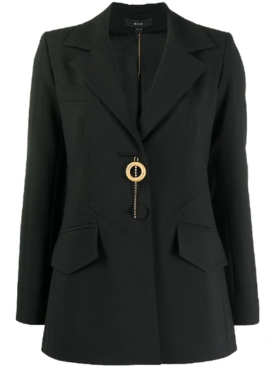 Ellery Brooche Detail Blazer In Black