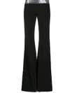 BALMAIN SEQUIN-EMBELLISHED FLARED TROUSERS