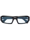 Port Tanger Mektoub Rectangular-frame Sunglasses In Black