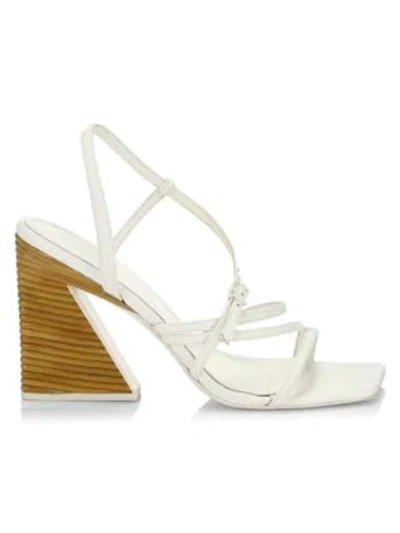 Mercedes Castillo Kelise Leather Sandals In Cream