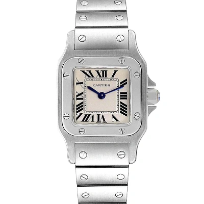 Pre-owned Cartier Silver Stainless Steel Santos Galbee W20056d6 Women's Wristwatch 24 X 24 Mm