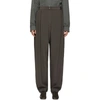 LEMAIRE LEMAIRE GREY SILK SOFT TROUSERS