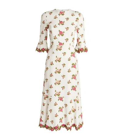 Andrew Gn Floral Midi Dress