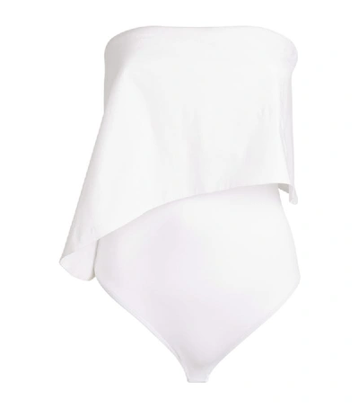 Alix Hollis Thong Bodysuit In White