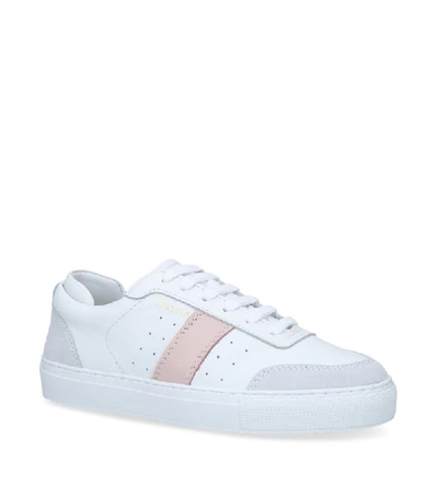 Axel Arigato Dunk Leather And Suede Trainers In White,light Pink