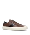 TOM FORD LEATHER CAMBRIDGE SNEAKERS,15349319