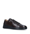 DUNHILL LEATHER DUKE CITY SNEAKERS,15349321