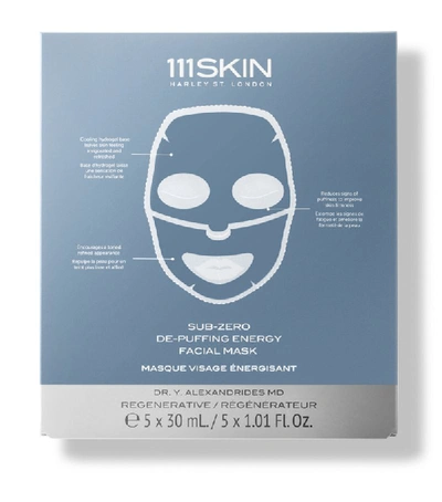 111skin Sub-zero De-puffing Energy 5-piece Facial Mask Set In White