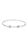 ANNOUSHKA WHITE GOLD AND SAPPHIRE CHARM BANGLE,14868480