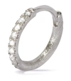 ANNOUSHKA WHITE GOLD DUSTY DIAMONDS SINGLE HOOP EARRING,14868558