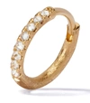 ANNOUSHKA YELLOW GOLD DUSTY DIAMONDS SINGLE HOOP EARRING,14868572